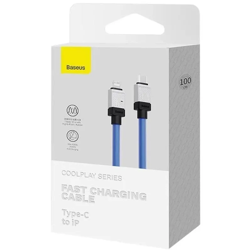 Кабель Baseus CoolPlay Series Fast Charging Cable Type-C to Lightning 20W 2m CAKW000103 Blue - фото 4