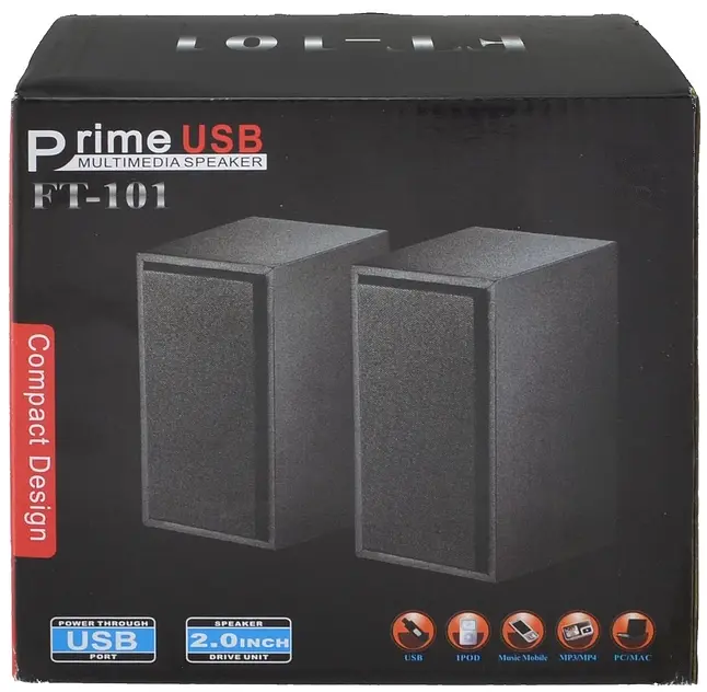Комп'ютерні колонки акустика 2.0 USB 6 Вт (3W*2) FnT FT-101 дерево - фото 4