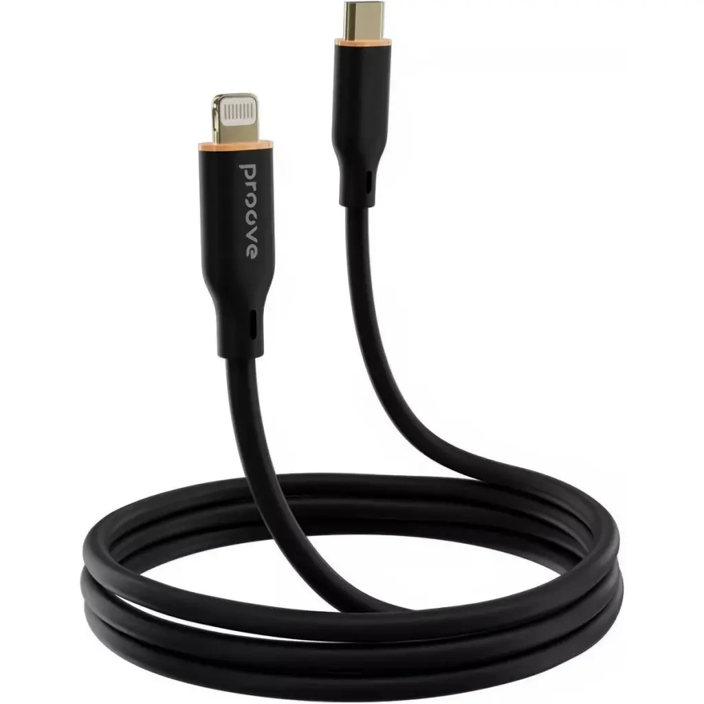Кабель Proove Jelly Silicone USB-C to Lightning 27W 1m Black (CCJS27002101) [130738] - фото 2