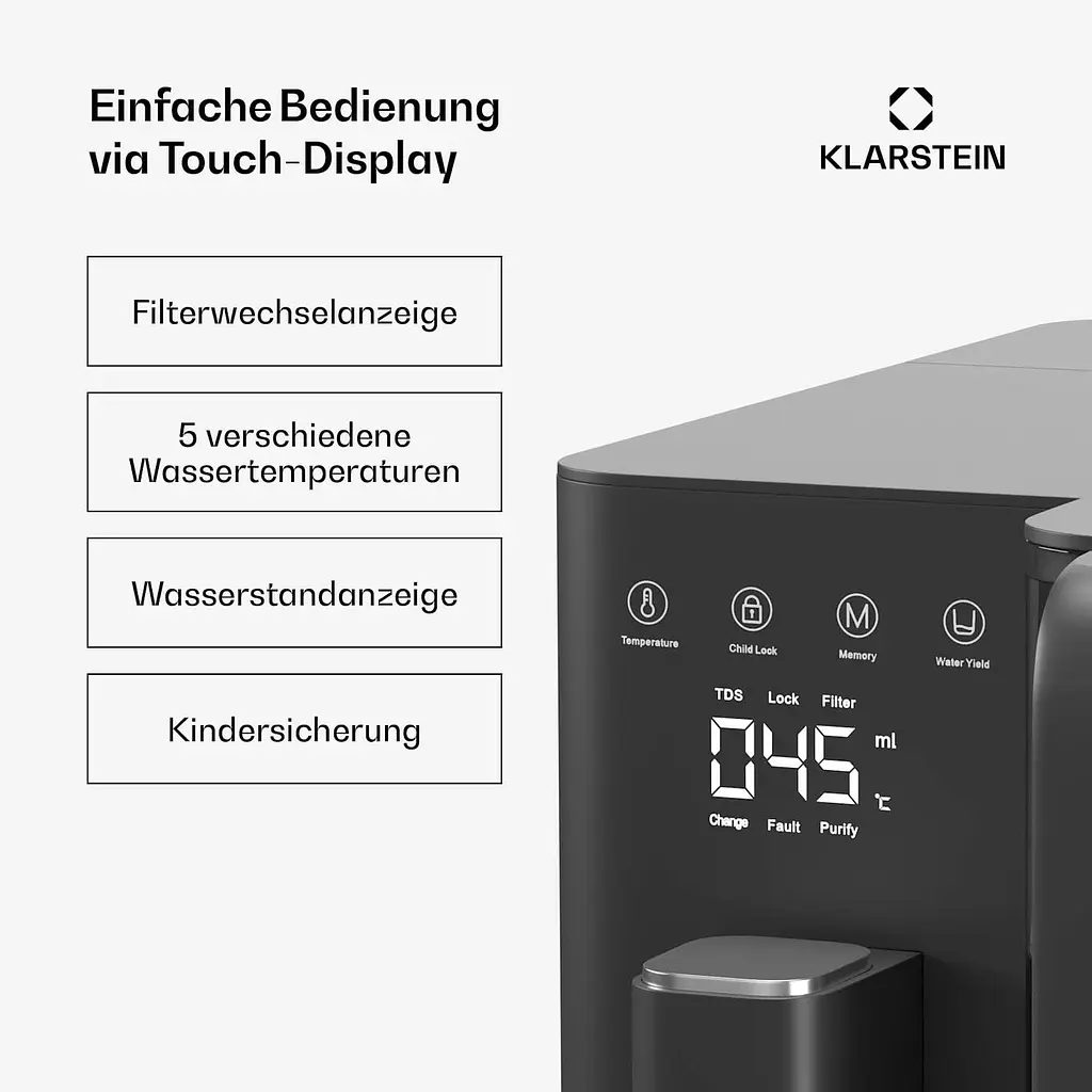 Фильтр воды обратного осмоса Klarstein VitalPour Бак 5 л (10046405) - фото 6