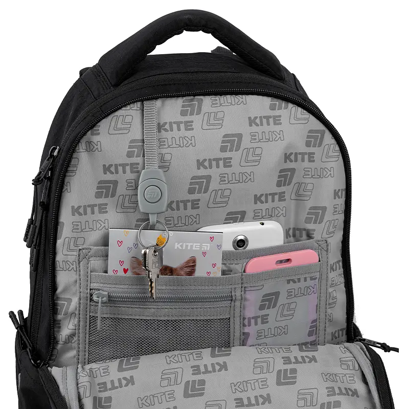 Рюкзак для старшої школи Kite Education teens 2587M Drama Queen Чорний (K26-2587M-2) - фото 14