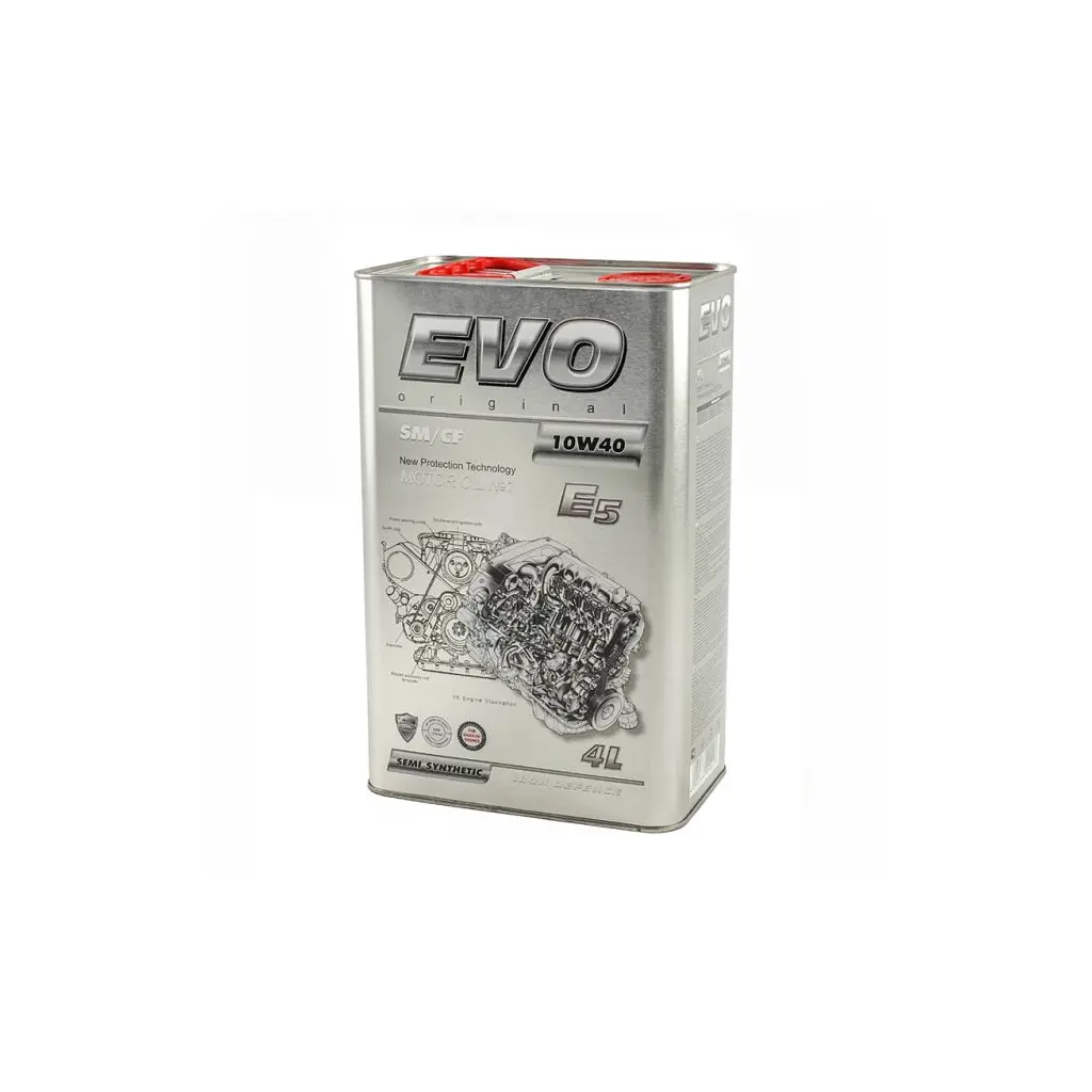 Моторна олива EVO E5 10W-40 SM/CF 4L (E5 4L 10W-40) - фото 4