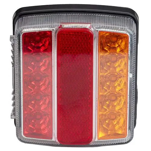 LED Задній ліхтар квадратний 6LED 12V 110х100х40 мм 2 шт. (BL-64916) - фото 2