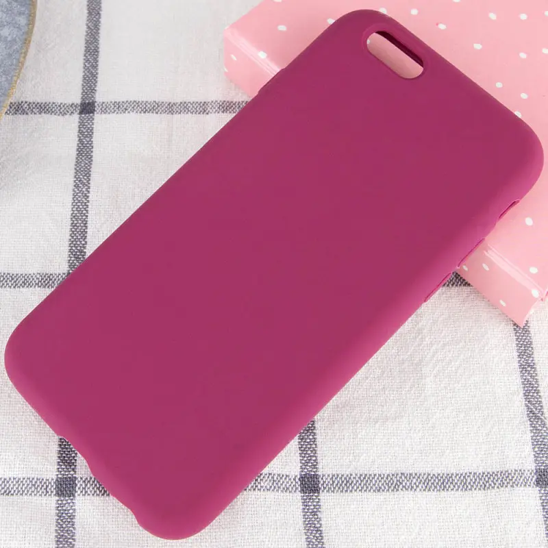 Чохол Silk Full Protective (AA) NO LOGO для Apple iPhone SE (2020) / 7 / 8 (4.7") Бордовий / Maroon - фото 2