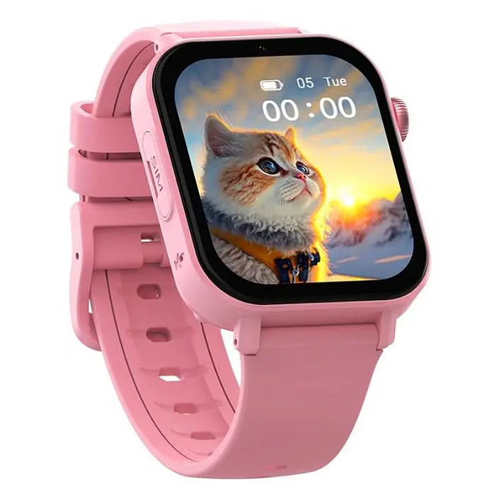 Смарт часы-телефон детские Wonlex KT36 Original с видеозвонком WI-FI GPS SIM-карта Pink (18347) - фото 3