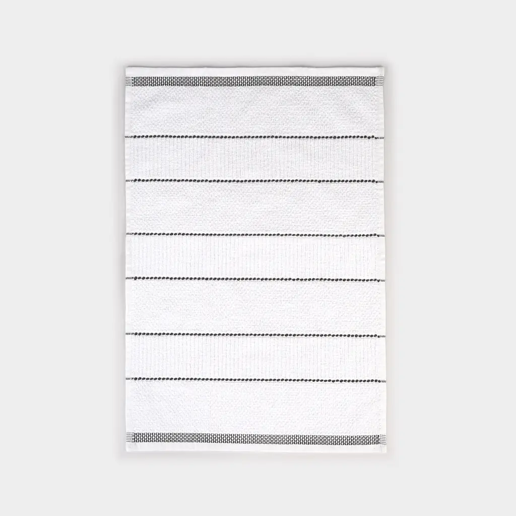Кухонний рушник МВМ My Home Традиції 40х60 см біло-сірий (KT-11 M WHITE/GRAY) - фото 3