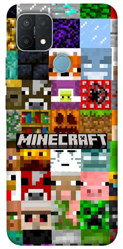 Чохол Demsky Minecraft collage для Oppo A15s / A15