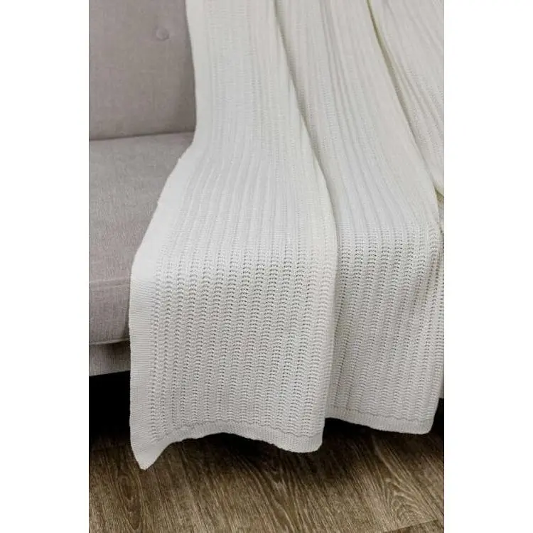 Плед Прованс Cotton 120х200 см молочний (39526) - фото 2