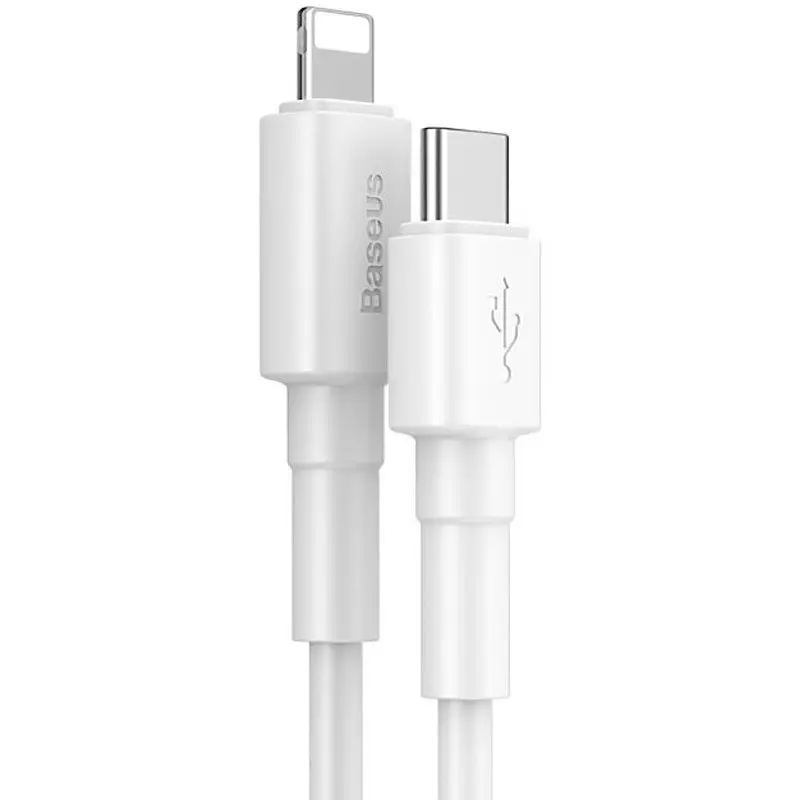 Кабель Baseus Mini Cable Type-C to Lightning 18W 1m CATLSW-02 White - фото 5