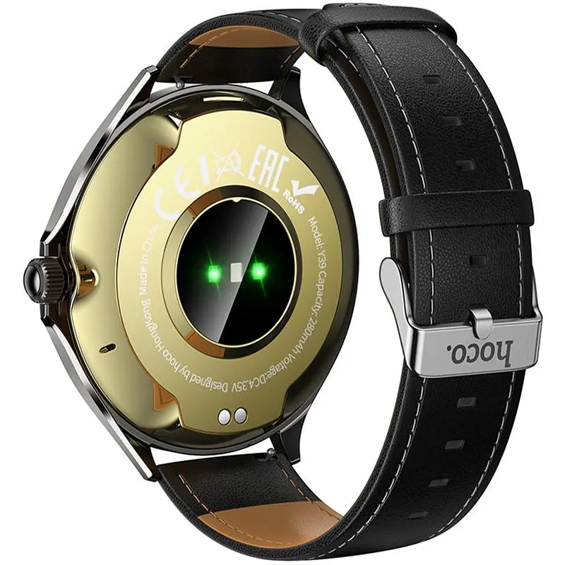 Смарт-годинник Hoco Y39 Smart sports watch (call version) Black - фото 3