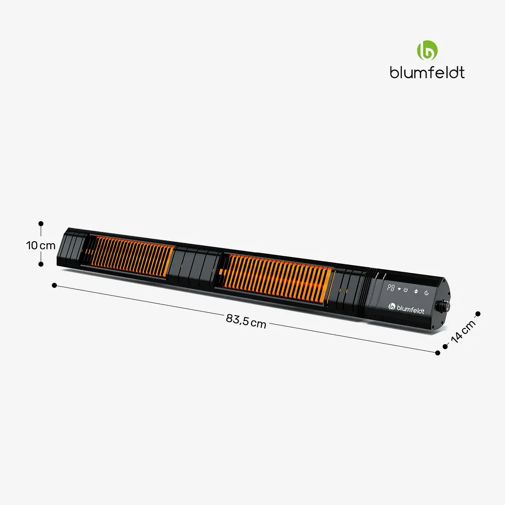 Инфракрасный обогреватель Blumfeldt Gold Bar Slim (10046347) - фото 2