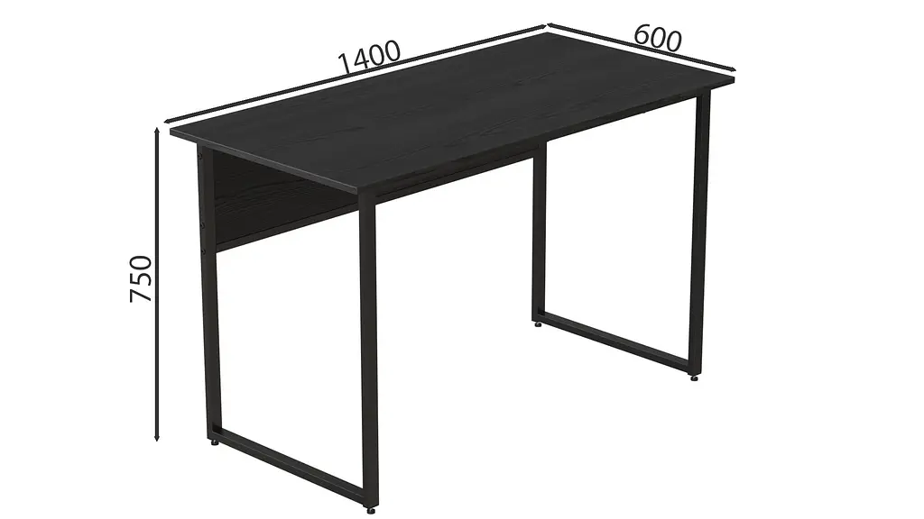 Комп'ютерний стіл Коді 75x140x60 чорний ДСП Сосна Кембра 32мм FRD-103760 - фото 3