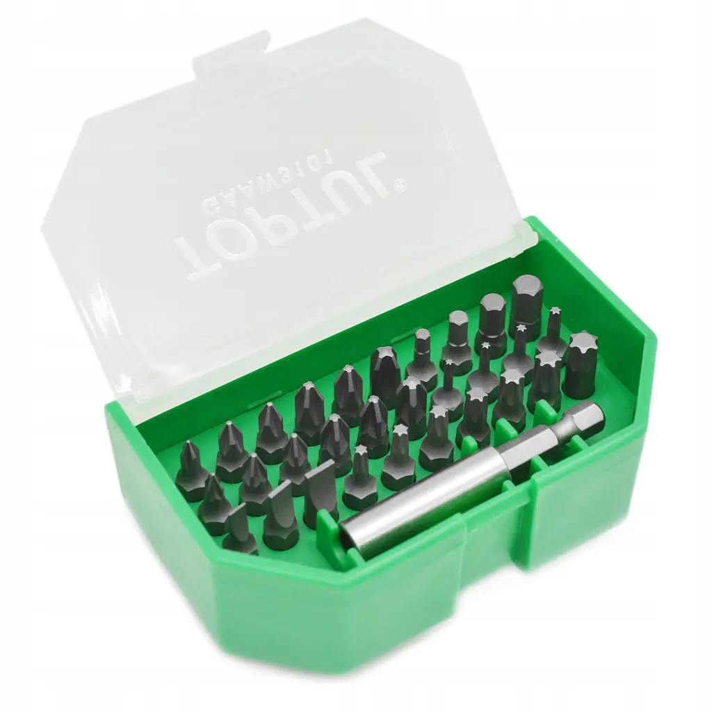 Набір біт для шурупокрута 31 од. TOPTUL 1/4" SL;PH;PZ;TORX;HEX + магнітний тримач GAAW3101 - фото 3