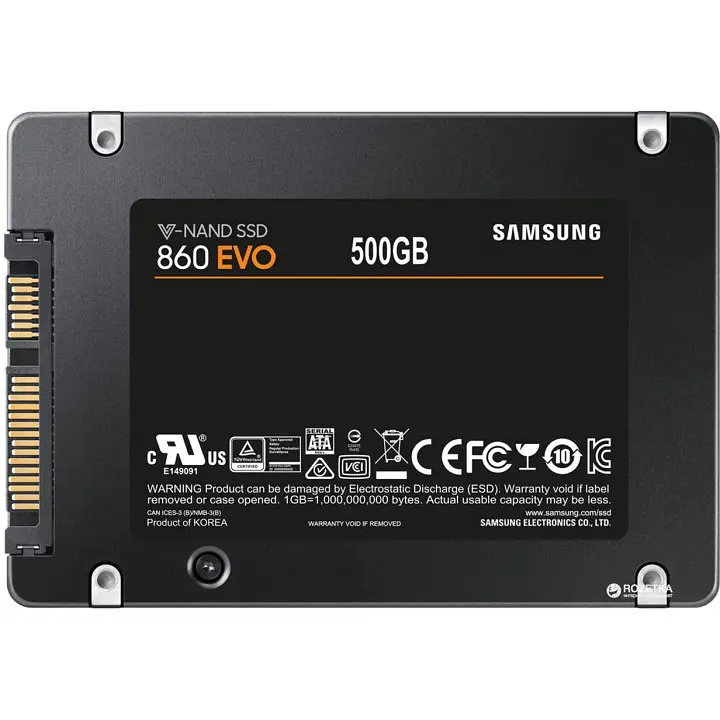 Накопичувач SSD Samsung Sata 2.5" 500Gb 860 Evo (MZ-76E500) Б/в - фото 2