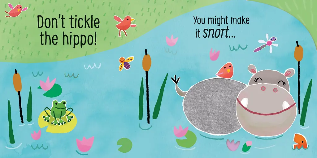 Интерактивная книга Don't Tickle the Hippo! - Sam Taplin, англ. язык (9781474968713) - фото 2