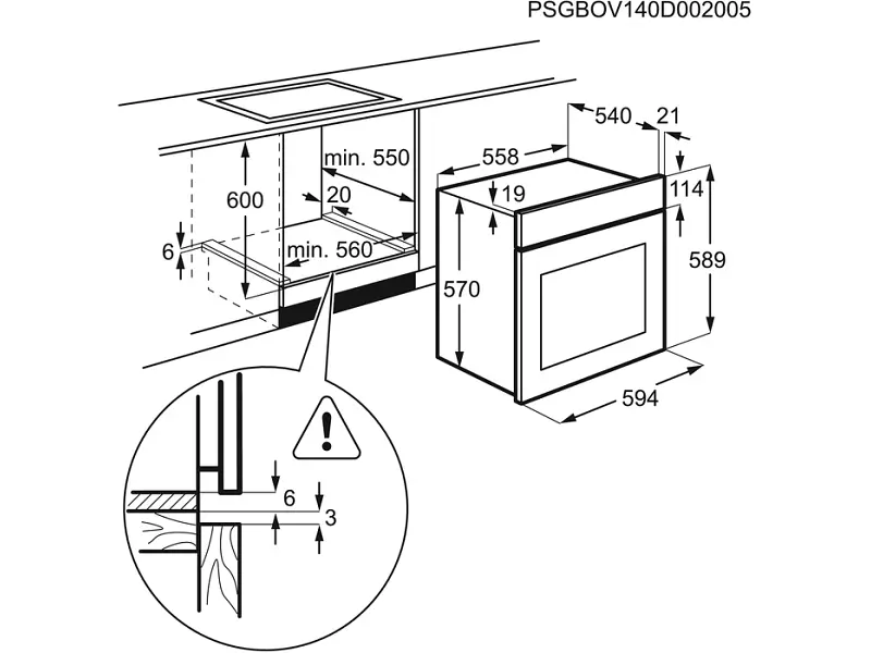 Духова шафа Electrolux EOF5C50BZ - фото 9