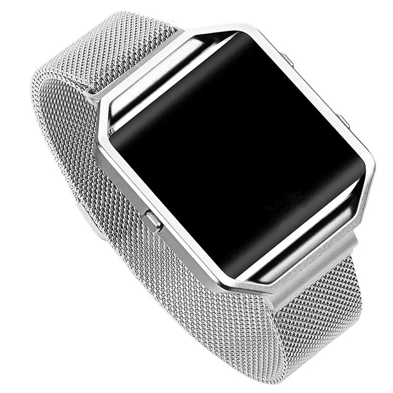 Міланський сітчастий ремінець для годинника Fitbit Blaze Silver - фото 4