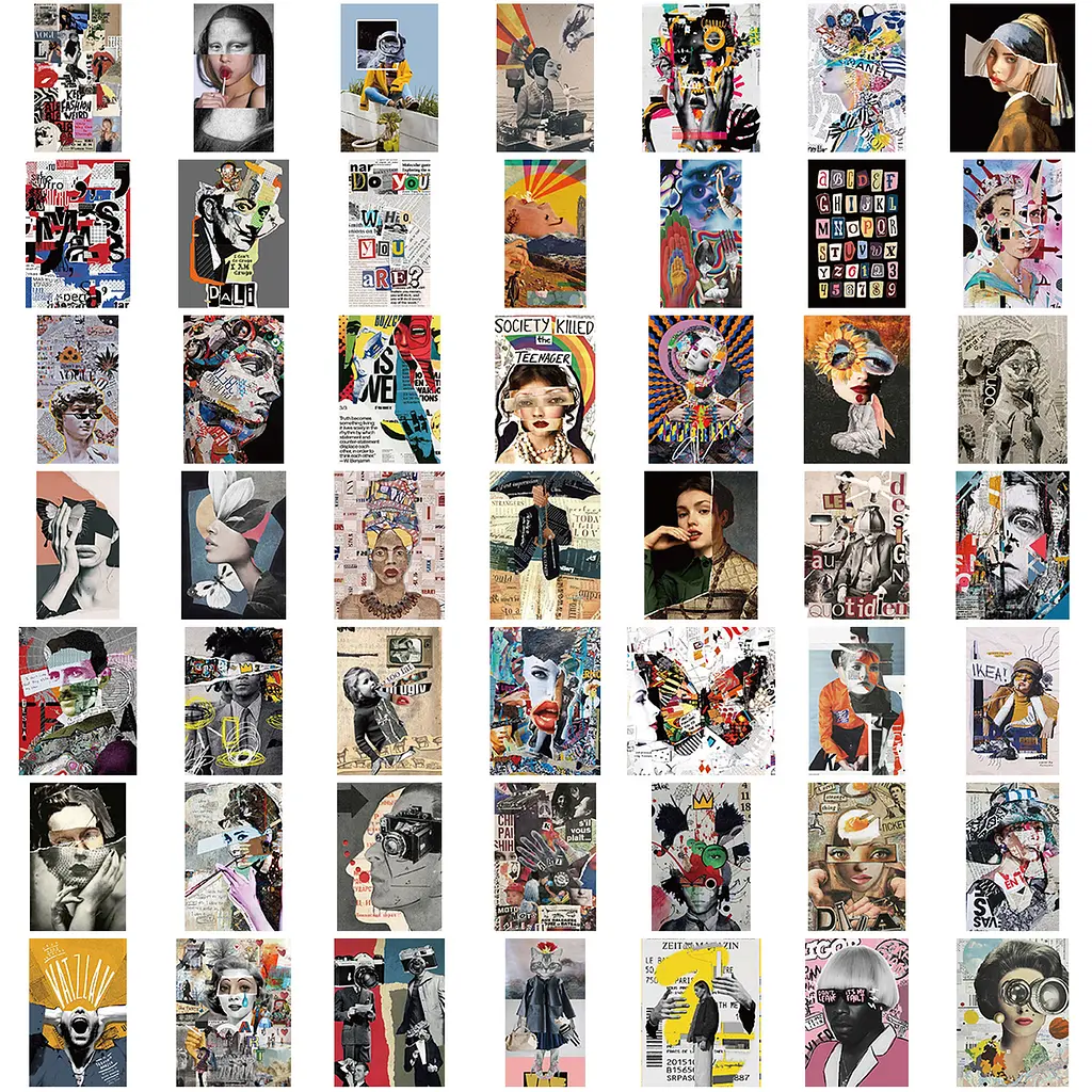 Стікерпак Сучасне Мистецтво Набір наклейок GeekLand Modern Art 50 штук - фото 2