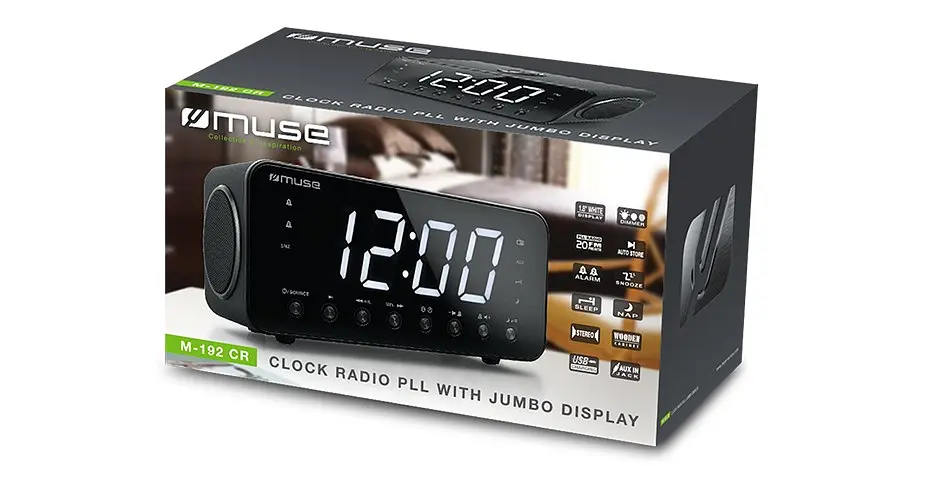 Радіо-годинник з USB Muse M-192 CR - фото 4