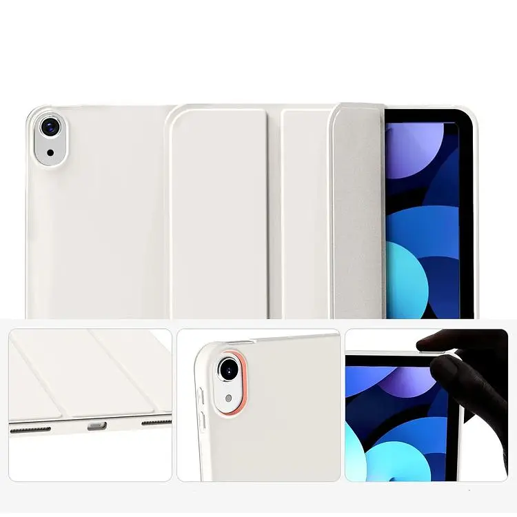 Чохол-книжка BeCover Tri Fold Soft TPU Silicone для Apple iPad Air 11" M2/M3 2024/2025 Beige (711735) - фото 3