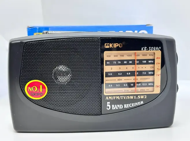 Радиоприемник Kipo KB-408AC портативный AM/FM/SW с аккумулятором и сетевым питанием - фото 2