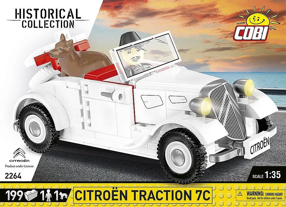 Конструктор детский автомобиль Citroen Traction 7C COBI 2264 - фото 8