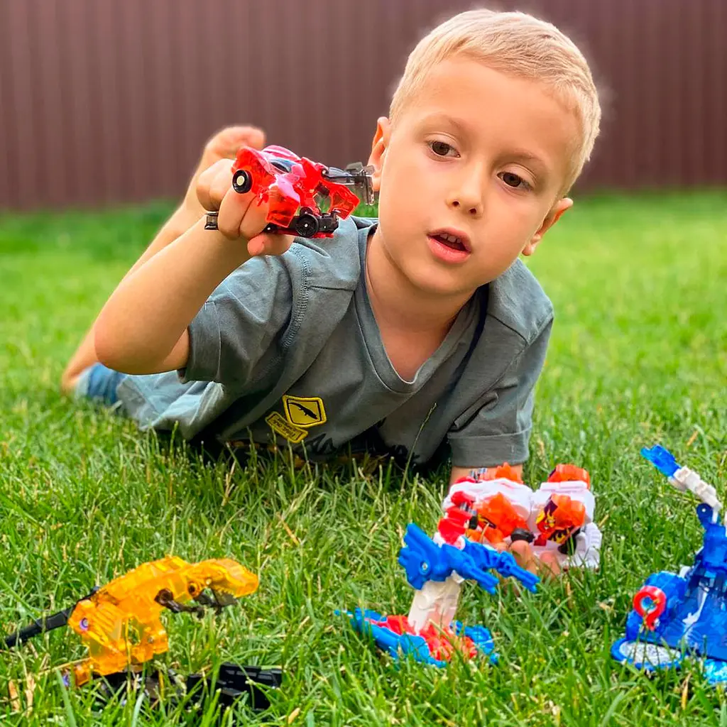 Машинка-трансформер Screechers Wild S3 L2 Даскі антілоп (EU682201) - фото 9