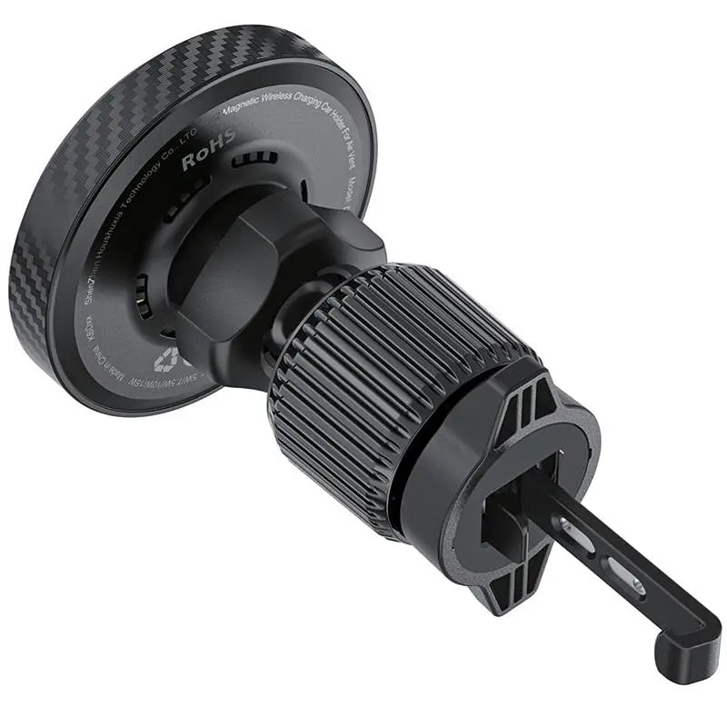 Автодержатель с зарядным устройством Acefast D33 Qi2 Magnetic Wireless Charging 15W Black - фото 3