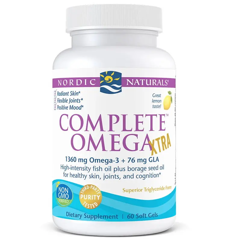 Жирні кислоти Nordic Naturals Complete Omega XTRA, 60 капсул лимон - фото 2