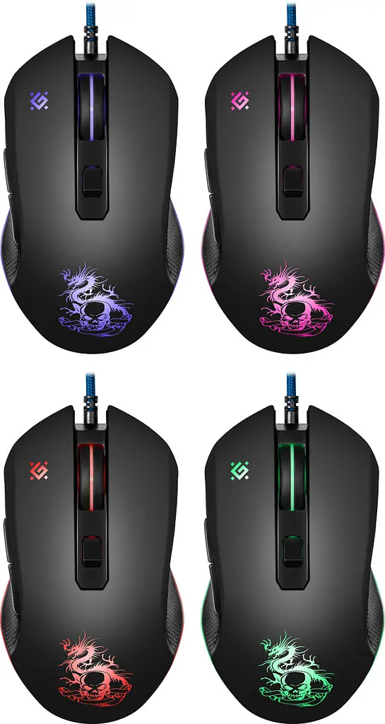 Мишка Defender Sky Dragon GM-090L, 6кн., 3200dpi, (+коврик) підсвітка - фото 6