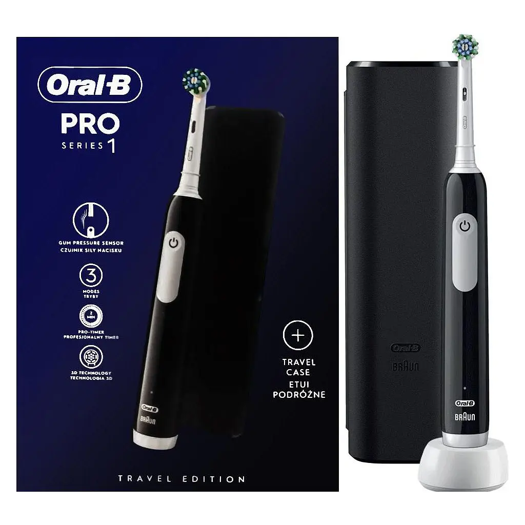 Електрична зубна щітка Oral-B D305.513.3X, чорна - фото 2