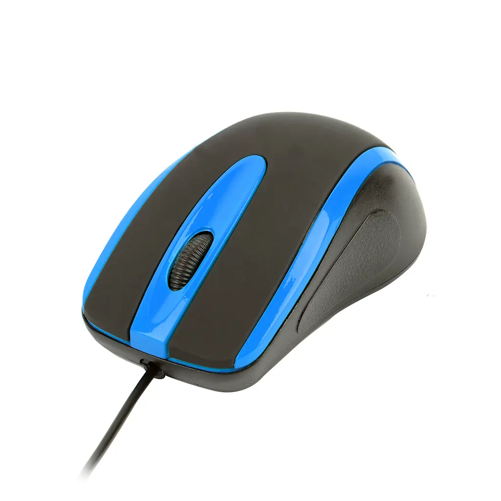 Дротова миша HAVIT HV-MS753 USB Black/Blue (1000 DPI, 3 кл) HAVIT (23938-000) - фото 2