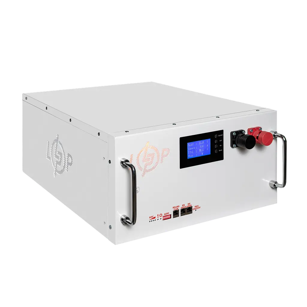 Акумулятор LP LiFePO4 51,2V - 230 Ah (11776Wh) (BMS SP 200A/100A) RM RS485/CAN LCD WH - фото 3