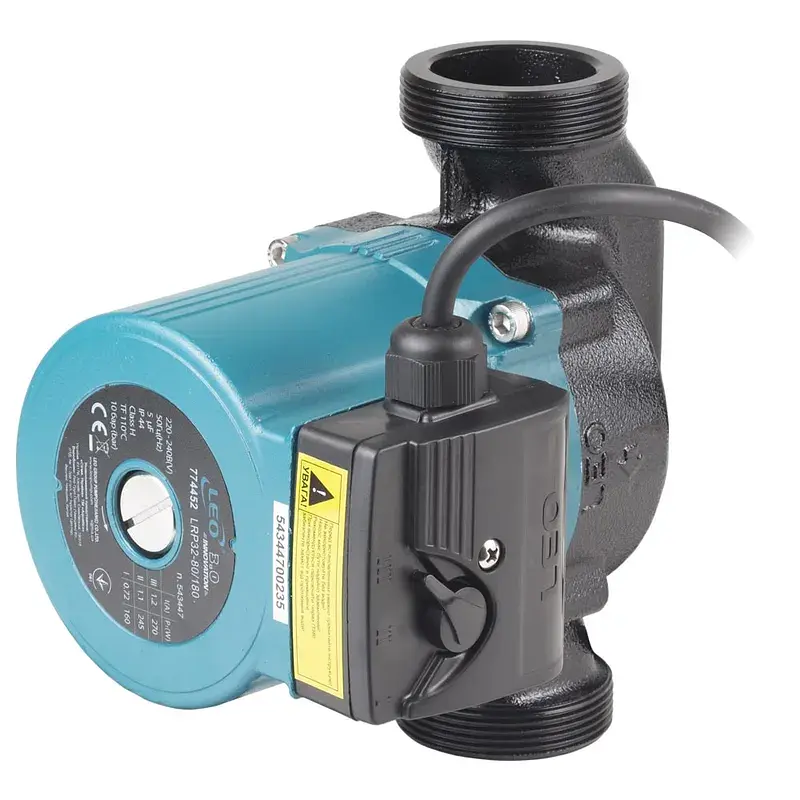 Насос циркуляційний 270Вт Hmax 8м Qmax 170л/хв Ø2" 180мм+гайки Ø1¼" LEO 3.0 LRP32-80/180 (774452) - фото 2