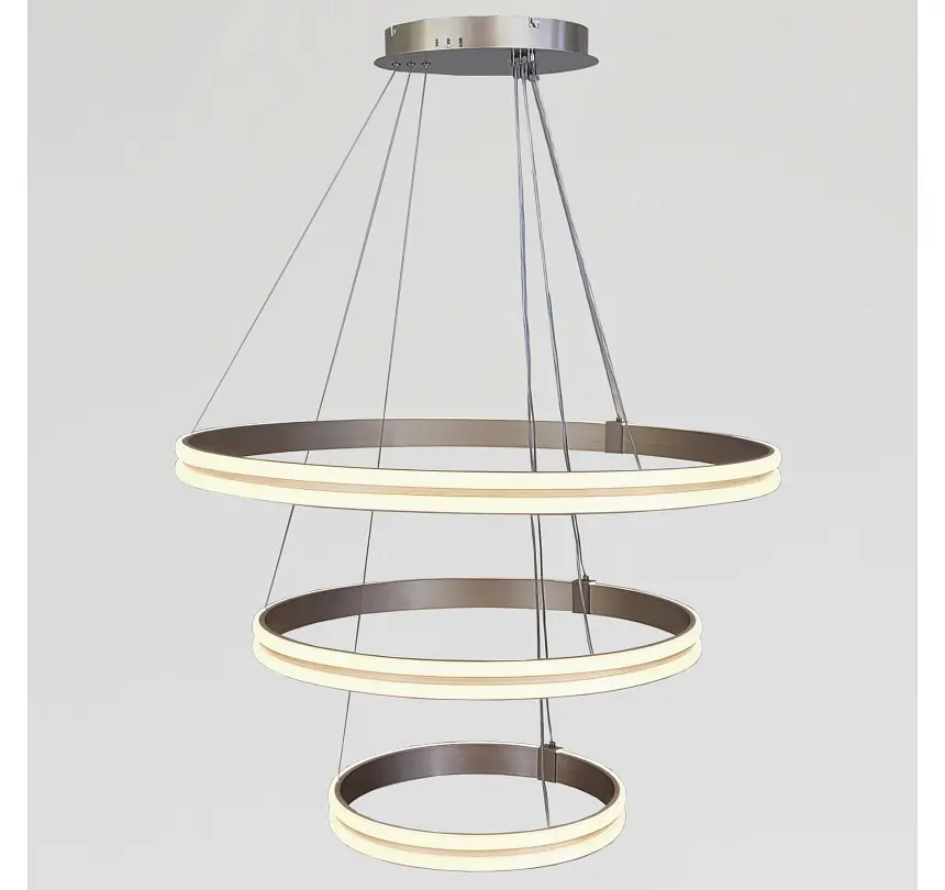 Підвісна люстра із трьох LED кілець MD78099/80+60+40CF Artlight - фото 4