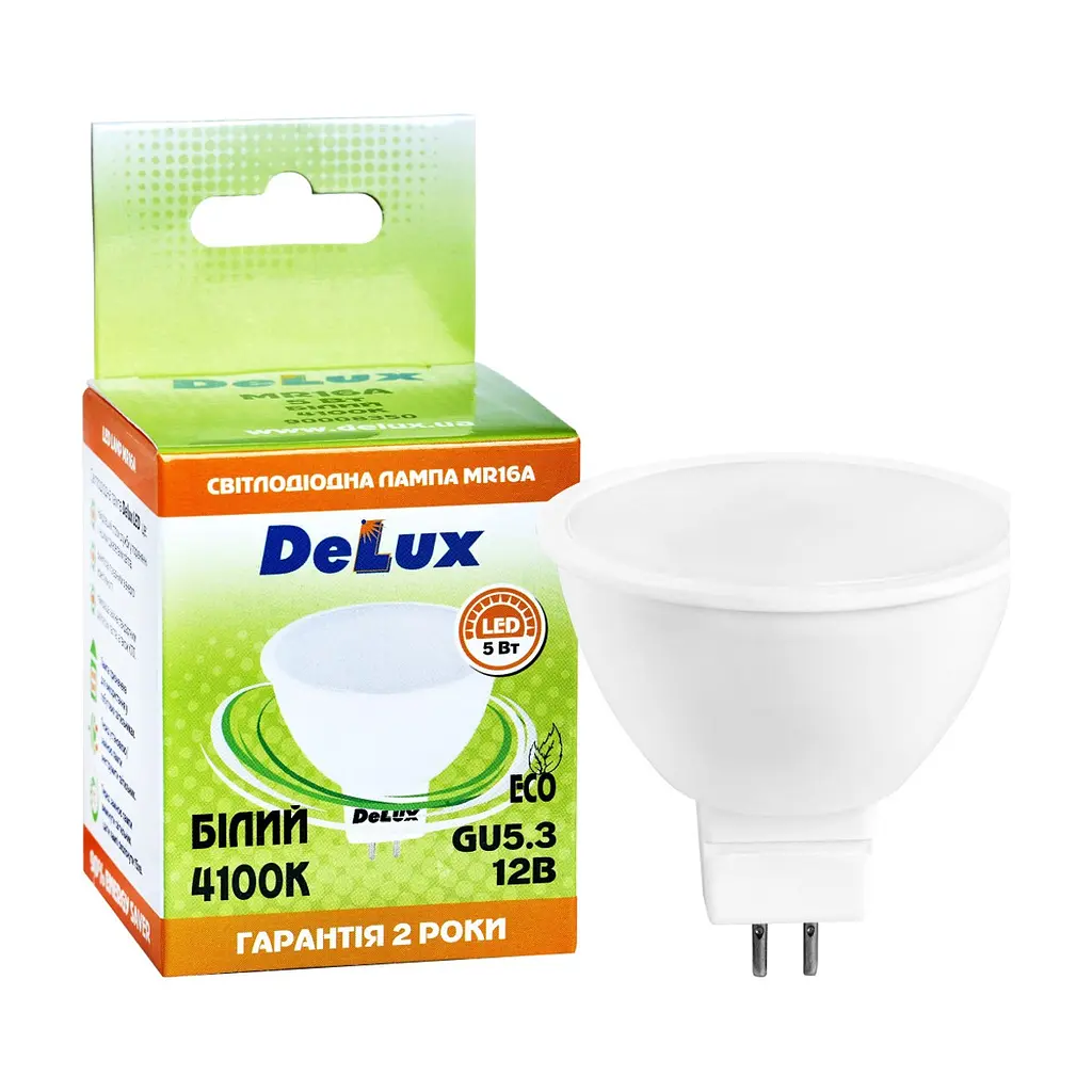 Лампочка Delux MR16A 5Вт 4100K 12В GU5.3 (90021254) - фото 3