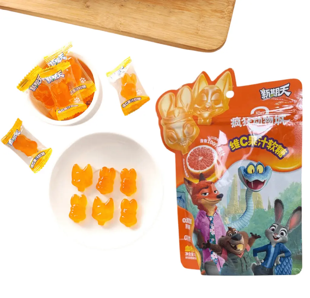 Жувальні цукерки Xinqitian Disney Zootopia Blood Orange Candy 75г - фото 2