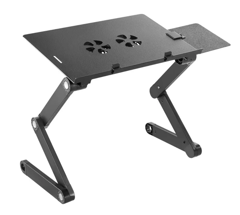 Стол-підставка для ноутбука 17.3 дюйма з охолодженням OfficePro OPCD-1230 2xfans Black - фото 2