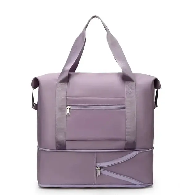 Дорожная сумка для путешествий для ручной клади Черный цвет 42*28см (+12 см)*22см - фото 7