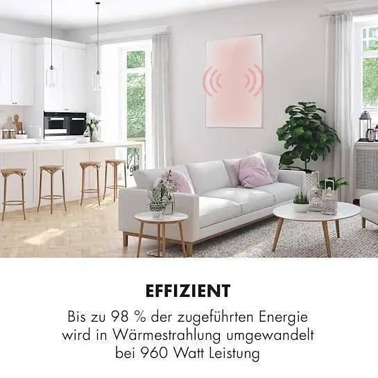 Инфракрасный настенный обогреватель Klarstein Wonderwall Air (10034234) - фото 7