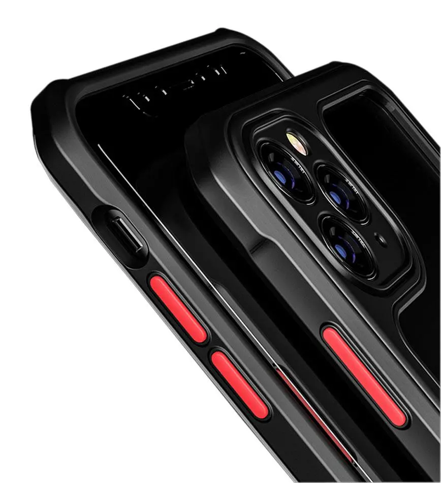 Противоударный бампер чехол Primolux Refraction Case для смартфона Apple iPhone 11 Pro Black - фото 5