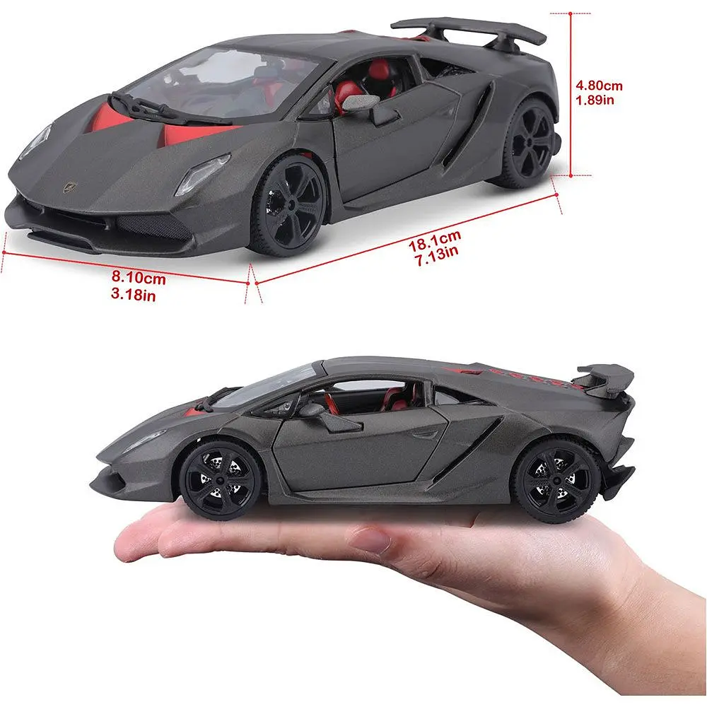 Автомодель Bburago Lamborghini Sesto Elemento 1:24 Metallic Grey (18-21061) [119070] - фото 12
