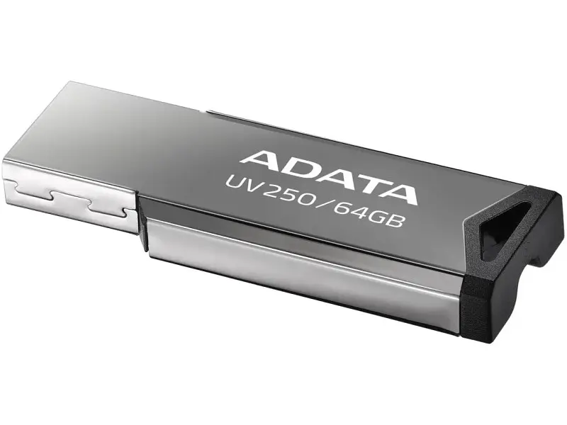 USB флеш накопичувач ADATA 64 GB UV250 Metal Black USB 2.0 (AUV250-64G-RBK) - фото 2