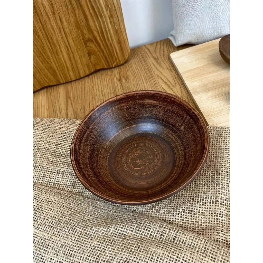 Піала керамічна (глиняна) Гладка 500 мл - фото 2