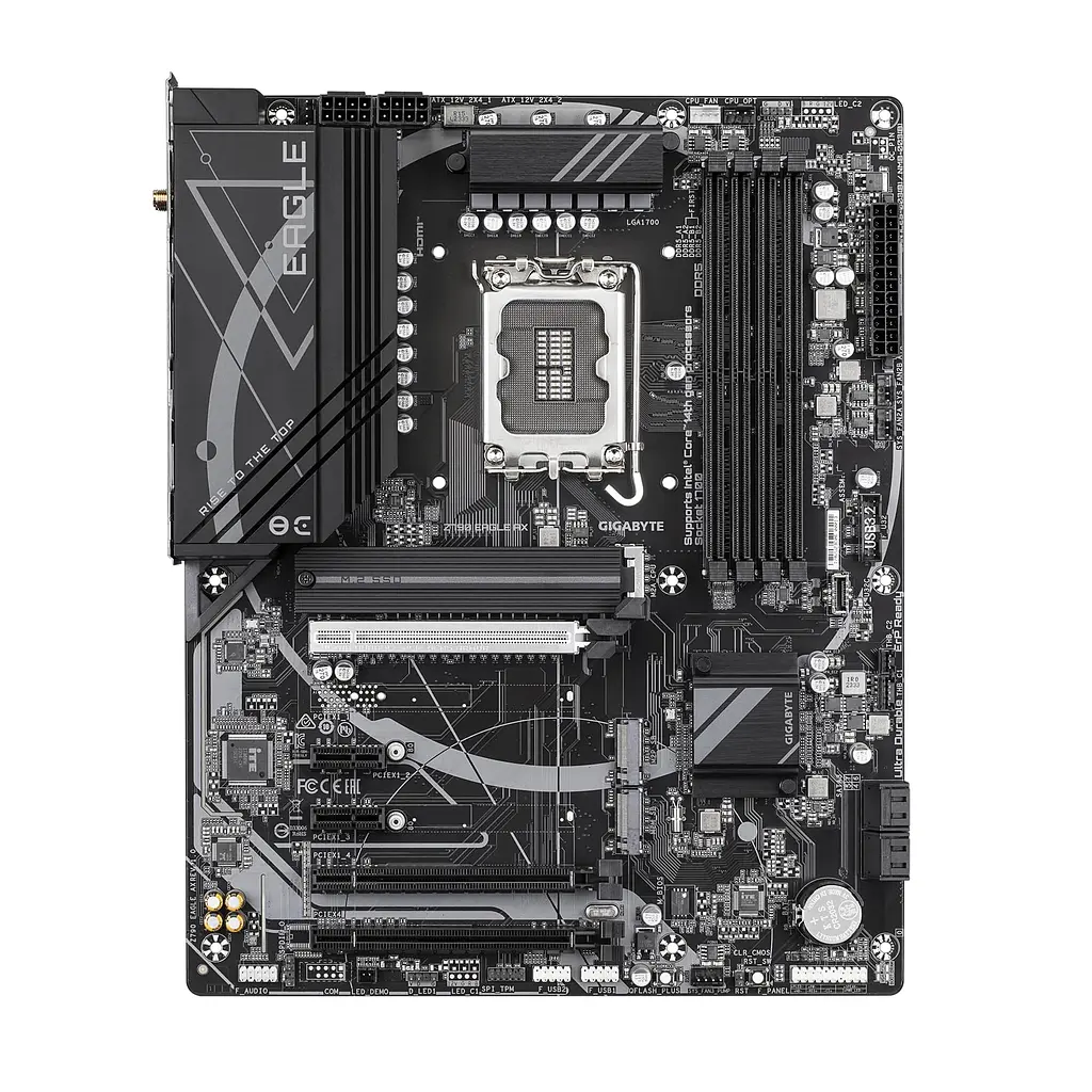 Материнская плата Z790 EAGLE AX s1700 Z790 4xDDR5 M.2 HDMI DP Wi-Fi ATX Gigabyte teh0018997 - фото 2