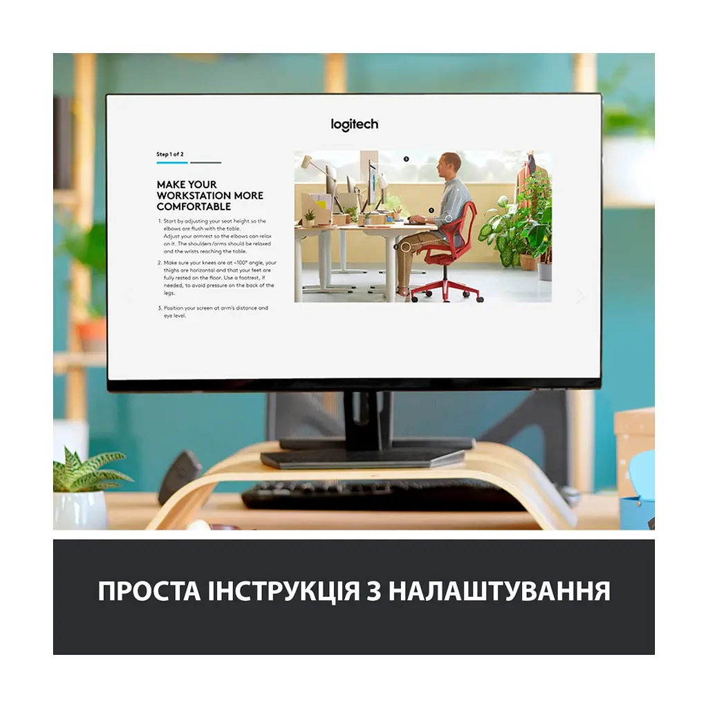 Клавіатура Logitech ERGO K860 Bluetooth/Wireless UA Black (920-010108) - фото 2