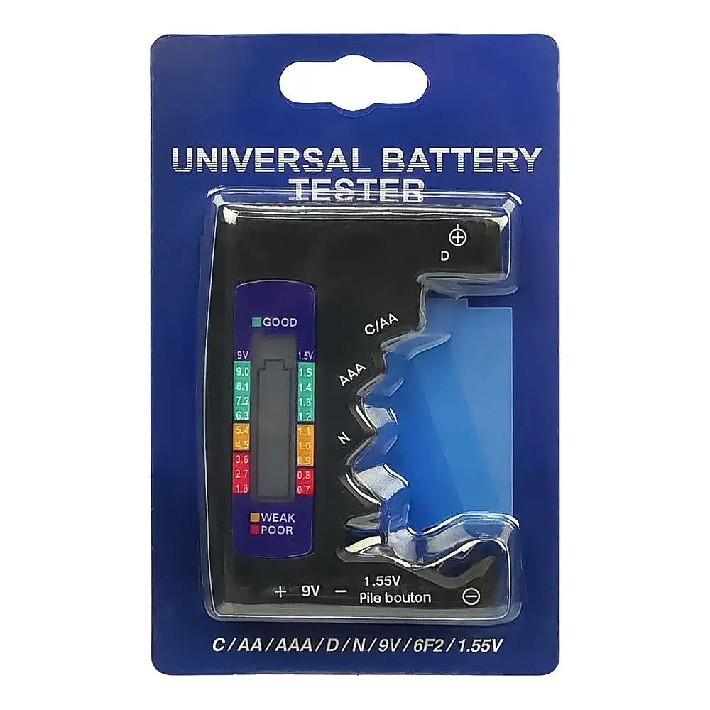 Тестер батарей та акумуляторів з індикаторною шкалою (1.5V, 9V) - фото 2