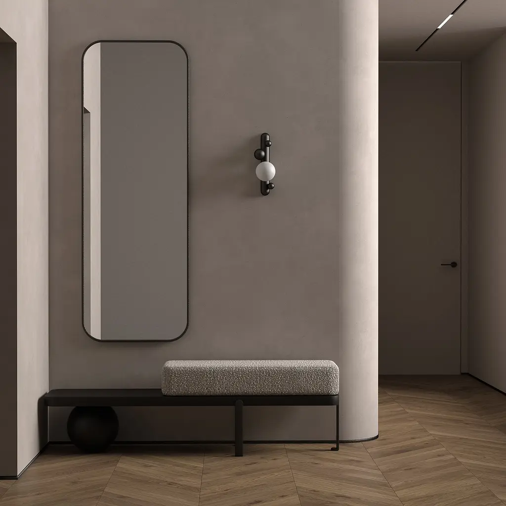 Настенное бра Babich Studio Lunar W Black (RAL 9005) - фото 8