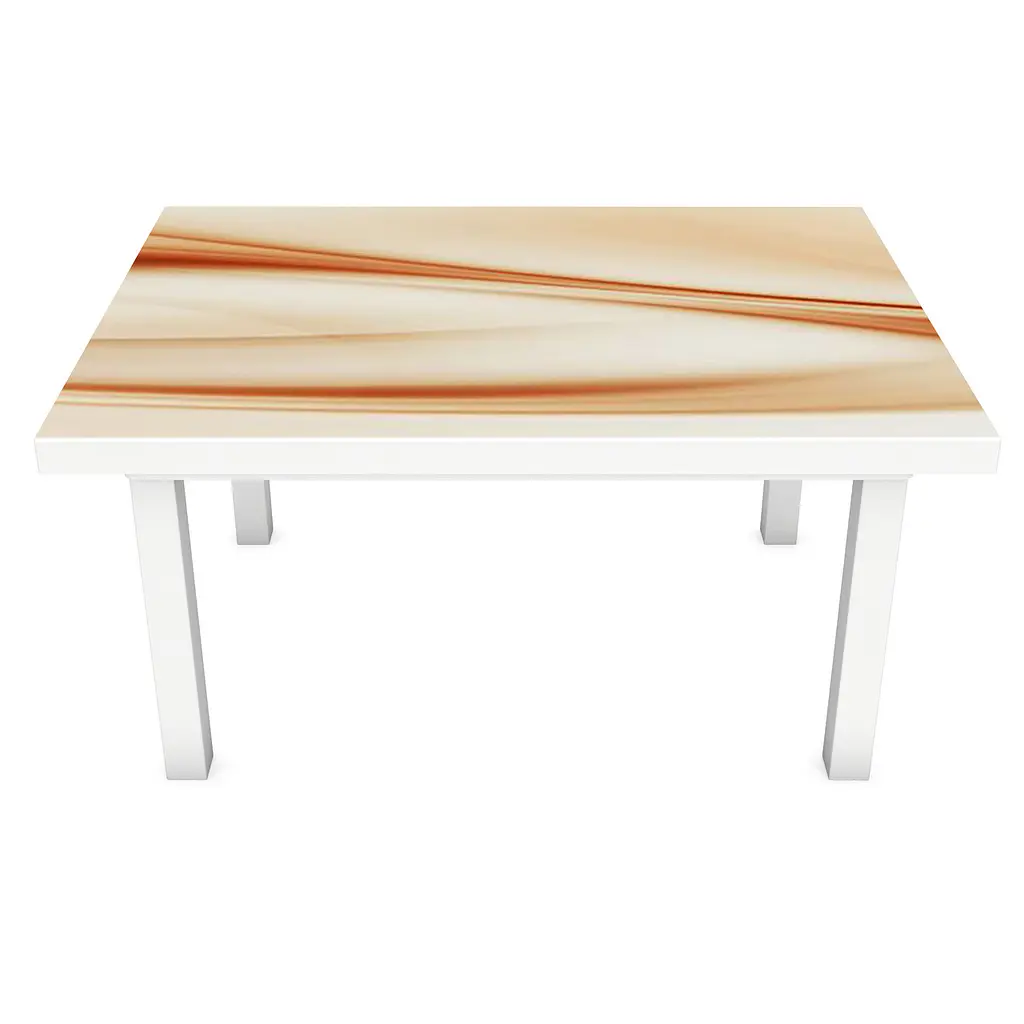 Вінілова наклейка на стіл Шовкові Лінії самоклейка плівка Бежевий 65х120 см Happy Pocket Z184045 - фото 2
