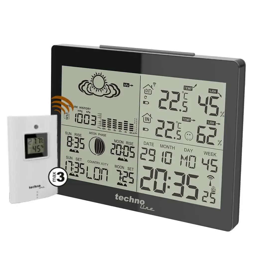 Метеостанція Technoline WS6760 Black (WS6760) - фото 7